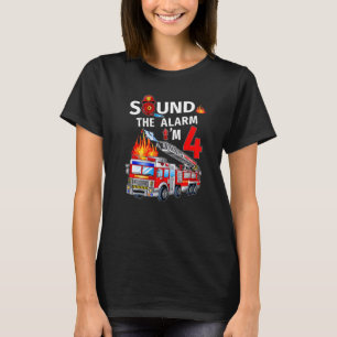 Camiseta 4.º Aniversário do Bombeiro Fogueiro Partido C