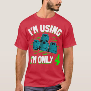 Camiseta 4.º aniversário Vídeo de jogos WASD para jogadores