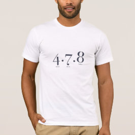 Camiseta 4 7 8 Técnica Respiratória | Meditação Explicada