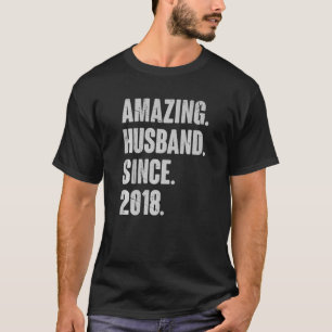 Camiseta 4 Aniversário De Casamento Para Ele Espantoso Mari