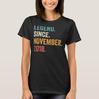 Camiseta 4 anos, 4 anos, 4 anos, lenda de menino de anivers