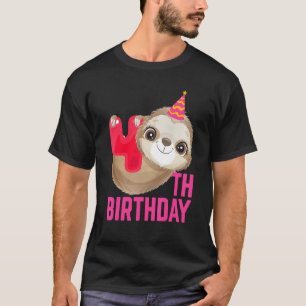 Camiseta 4 Anos de Idade 4º Aniversário Fofinho Amante de P