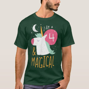 Camiseta 4 anos de idade Nascer de nascimento de animais br
