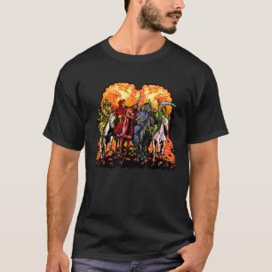 Camiseta 4 Cavalos Da Revelação Do Apocalipse 6 1 8 Jesu
