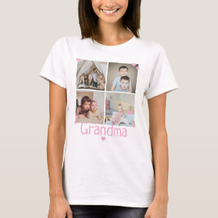 Camiseta 4 Colagem personalizada de fotos personalizada