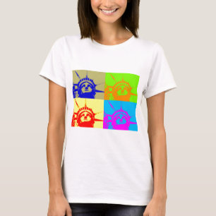 Camiseta 4 Color Pop Art Lady Liberty