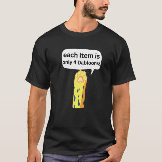 Camiseta 4 Dabloons Meme de Gato, Dabloons Doubloons Moeda 