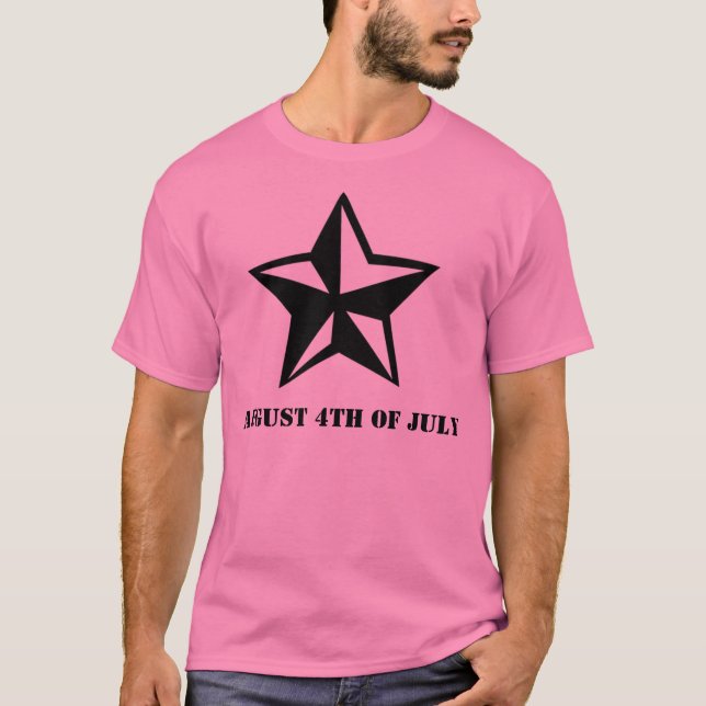 Camiseta 4 de agosto de julho (Frente)