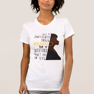 Camiseta 4 de julho 1865 porque meus ancestrais