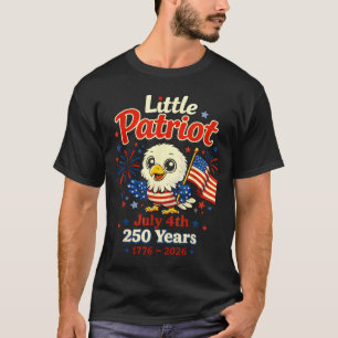 Camiseta 4 de Julho 250 Anos 1776-2026 Fogos de Artifício Á