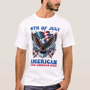 Camiseta 4 De Julho Águia Americana Sublimação-61001