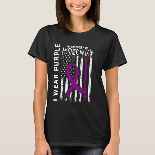 Camiseta 4 de julho Alzheimers Conhece a Mãe em Direito (Frente)