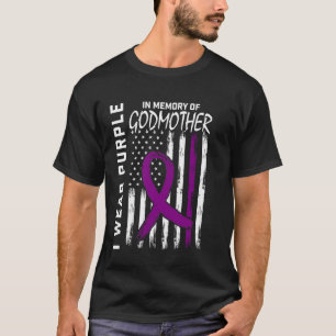 Camiseta 4 de julho Alzheimers Consciência América Madrinha