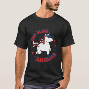 Camiseta 4 De Julho América Deus abençoe Bandeira Usa Patri