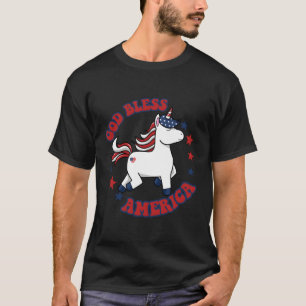 Camiseta 4 De Julho América Deus abençoe Bandeira Usa Patri
