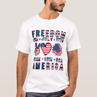 Camiseta 4 de julho América EST 1776