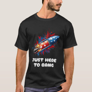 Camiseta 4 De Julho América Firework Rocket Patriot Usa Fla