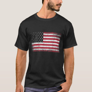 Camiseta 4 de julho American Flag Vintage USA Men Women Pa