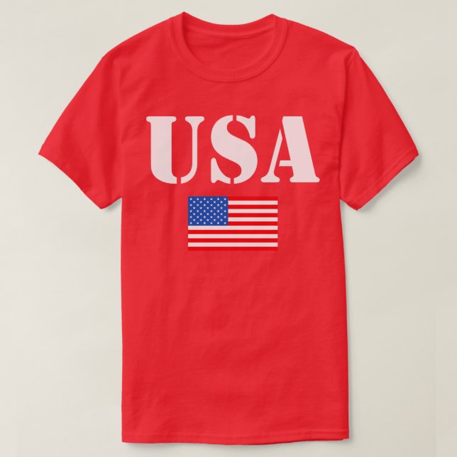 Camiseta 4 de julho americano (Frente do Design)