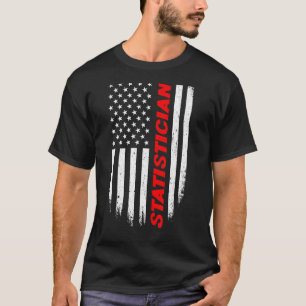 Camiseta 4 De Julho Americano Estatísticas Nacionais Homens
