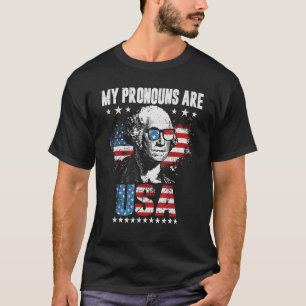 Camiseta 4 de julho As minhas recompensas são Design de ban