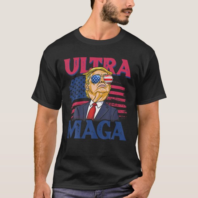 Camiseta 4 De Julho, Bandeira Americana, Excelente Ultra Ma (Frente)