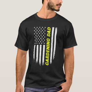 Camiseta 4 De Julho Bandeira Americana Jardim Pai Dia Dos P