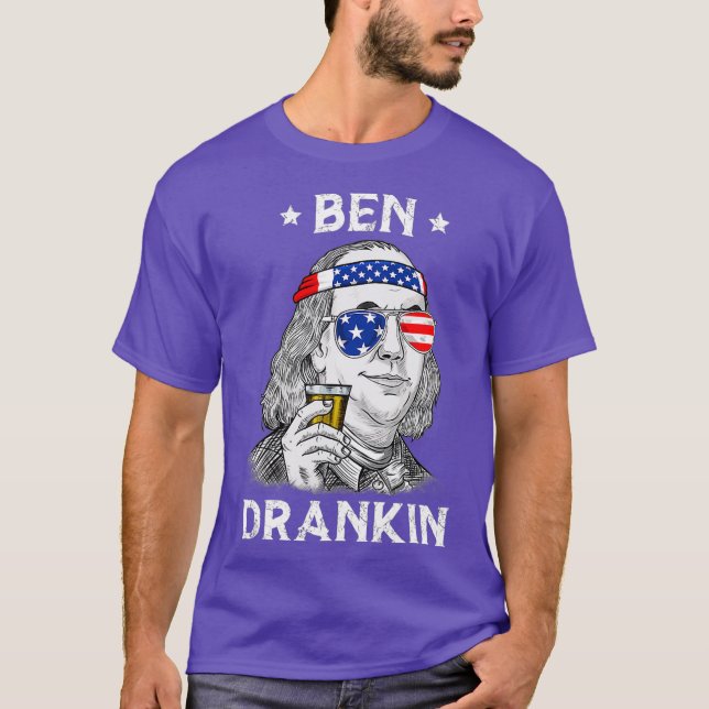 Camiseta 4 De Julho Ben Drankin Benjamin Franklin (Frente)
