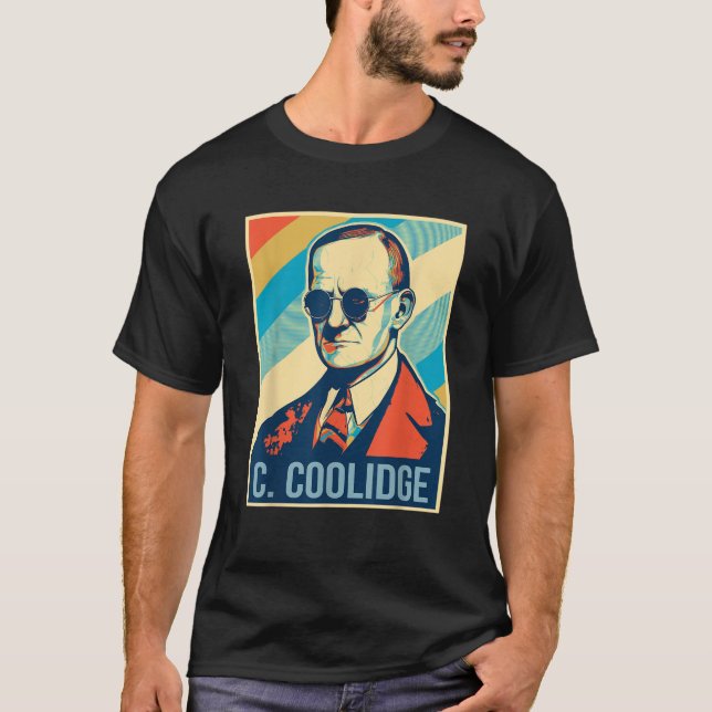 Camiseta 4 De Julho Calvin Coolidge Presidente Retro Patrio (Frente)