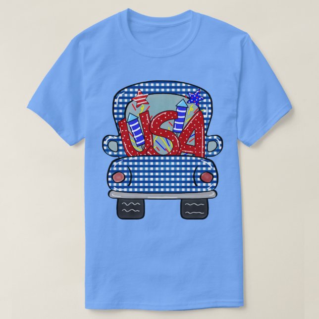 CAMISETA 4 DE JULHO CAMINHÃO 4 (Frente do Design)