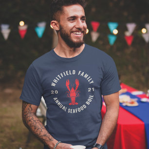 Camiseta 4 de julho Coincide com Frutos do Mar da Família C