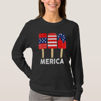 Camiseta 4 De Julho Crianças Meninos Meninas Bandeira Ameri