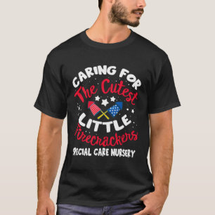 Camiseta 4 De Julho, Cuidados Especiais De Enfermeira De Tr