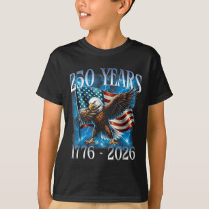 Camiseta 4 de Julho de 1776-2026 Águia Dabbing 250º EUA