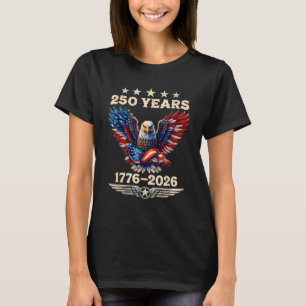 Camiseta 4 de Julho de 1776 2026 Retro 250 Anos