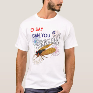 Camiseta 4 De Julho De 17 Anos Cicadas Engraçado Meme Cota