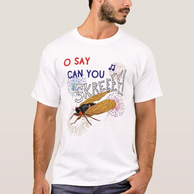 Camiseta 4 De Julho De 17 Anos Cicadas Engraçado Meme Cotaç (Frente)