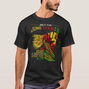 Camiseta 4 de julho de 1865 Porque meus ancestrais se choca