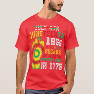 Camiseta 4 de julho de 1865 Porque meus ancestrais se funde