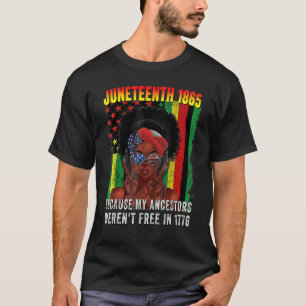 Camiseta 4 de julho de 1865 porque meus antepassados não es