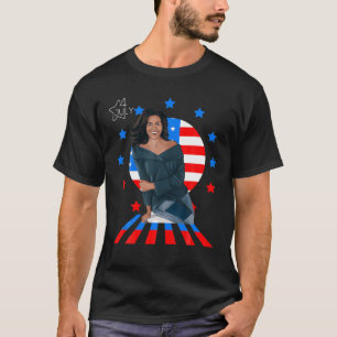 Camiseta 4 de julho de 1986 Michelle Obama Presidente