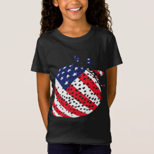 Camiseta 4 de julho de 2007, América Flag Patriotic Fruta S