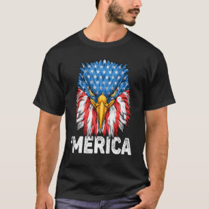 Camiseta 4 de julho de 2010 Bandeira Patriótica Eagle 'meri