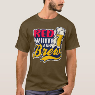 Camiseta 4 De Julho De 2021 Cerveja Branca Vermelha