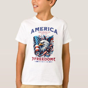 Camiseta 4 de julho de American Eagle Sublimation-61901