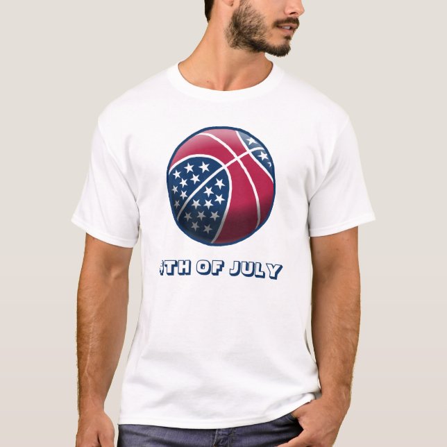 Camiseta 4 de julho de basquetebol (Frente)