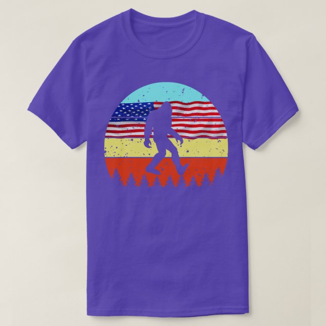 Camiseta 4 de julho de bigfoot (Frente do Design)
