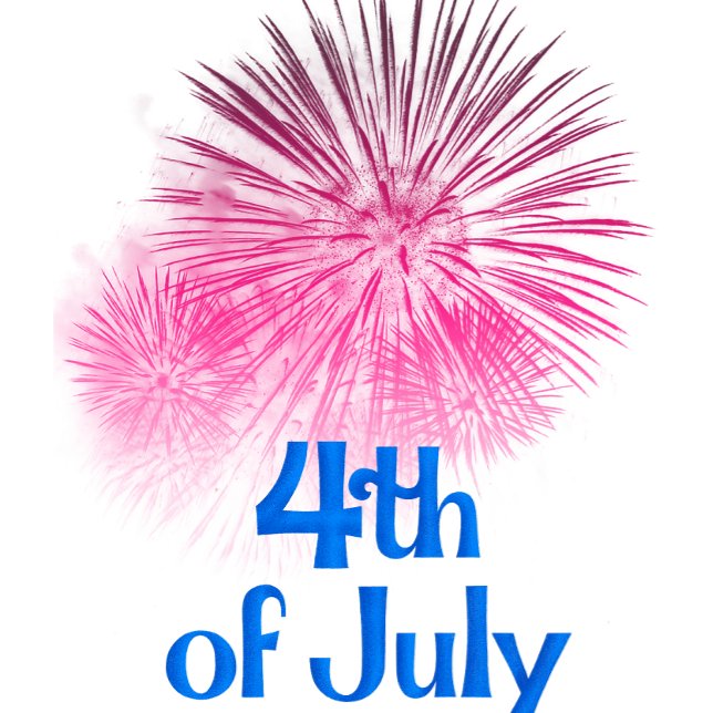 Camiseta 4 de julho de fogos de artifício (Criador carregado)