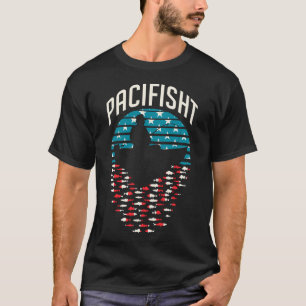Camiseta 4 de Julho de Pesca Bandeira dos EUA Bagre Catfish