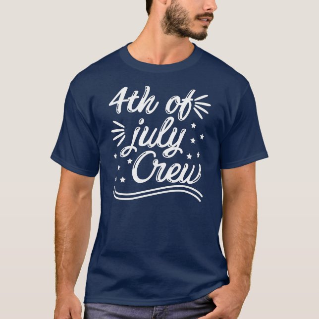 Camiseta 4 De Julho De Tripulação (Frente)